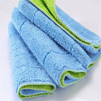 

3Pcs Double-sided super absorbent Fiber Mop Head kitchen Floor cleaning cloth Flat Mop replacement cloth Home cleaning tools