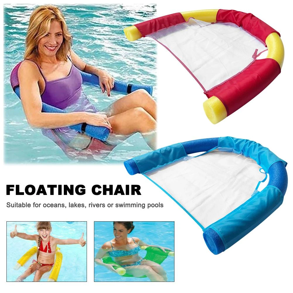 Polyester Floating Pool Noodle Mesh Chair Net For Swimming Pool Kids Bed Seat✔UK