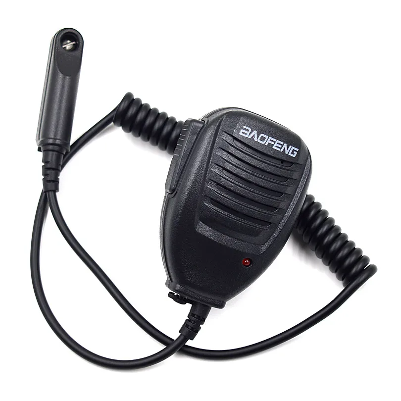 PTT дистанционный плеча Динамик микрофон для Baofeng иди и болтай Walkie Talkie “иди и UV-XR BF A58 UV-9R плюс BF-9700 GT-3WP Ham радио приемопередатчик