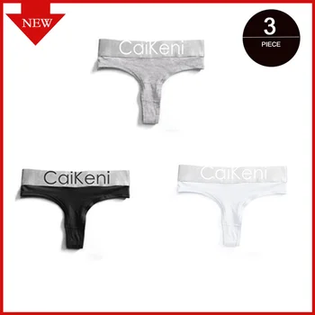 

3pcs/lot Sexy Women Cotton Panties Set Underwear Seamless Thongs G-String Female Fashion String Low Waist Lady Soft Tanga