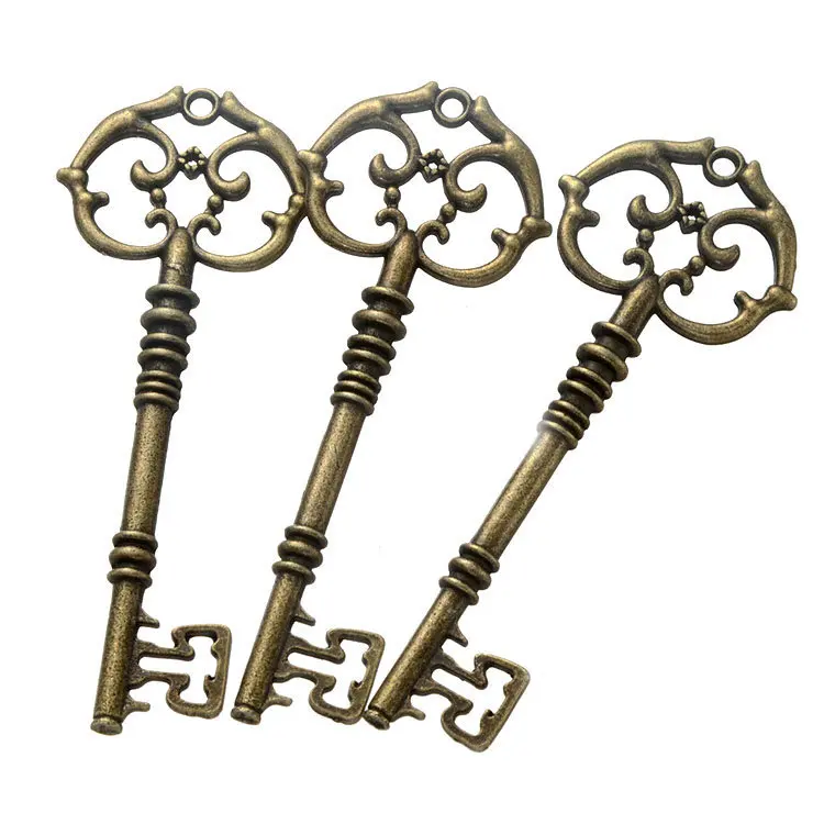 

Manufacturers Direct Selling DIY Jewelry Accessories Wholesale Retro Alloy Bronze Tiffany Key Bookmark Accessories