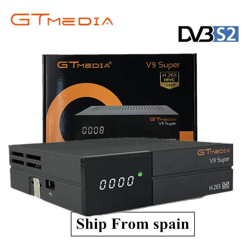 GTMedia Freesat V9 Super Full HD H.265 DVB S2 декодер спутниковый ресивер аналогичный Встроенный Wi Fi