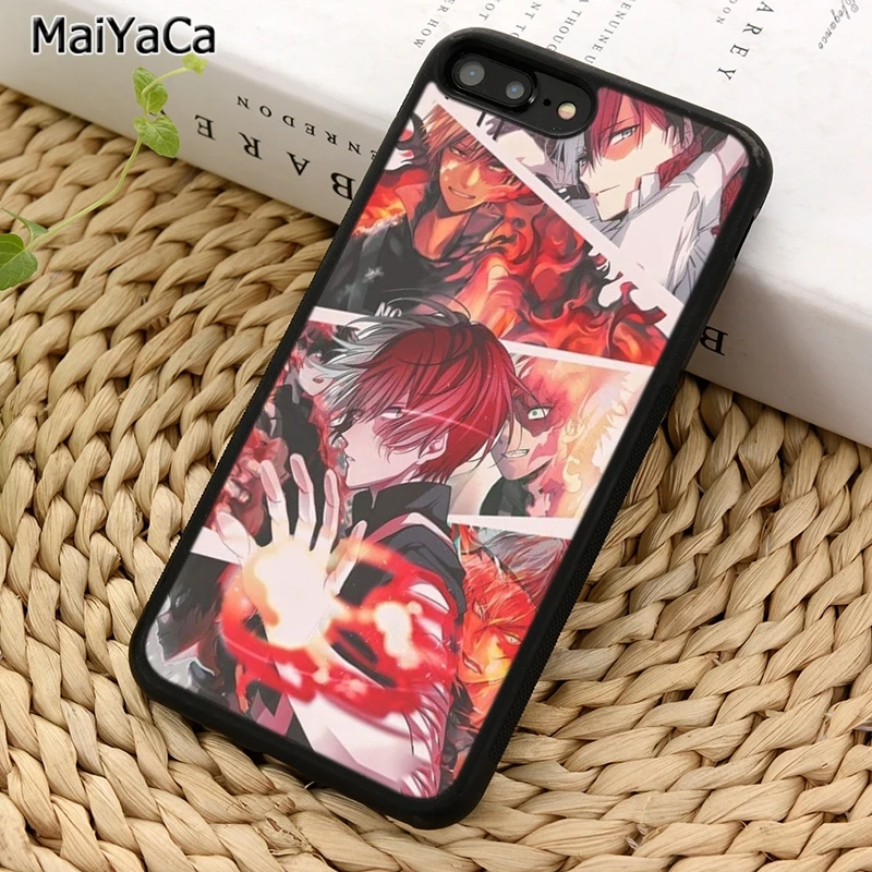 Boku no Todoroki Shoto My Hero Academia Phone Case For iPhone 6S 7 8 plus 11 12 13 Pro X XR XS Max Samsung Galaxy S8 S9 S10 | Мобильные