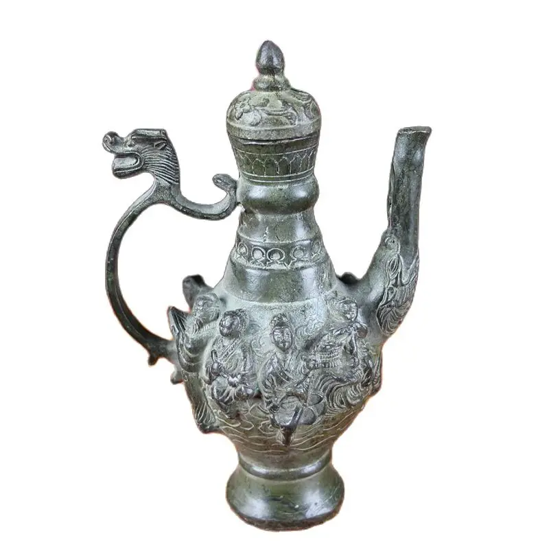 

China Old Bronze For Old Eight Lmmortals Pot From Rural Collection