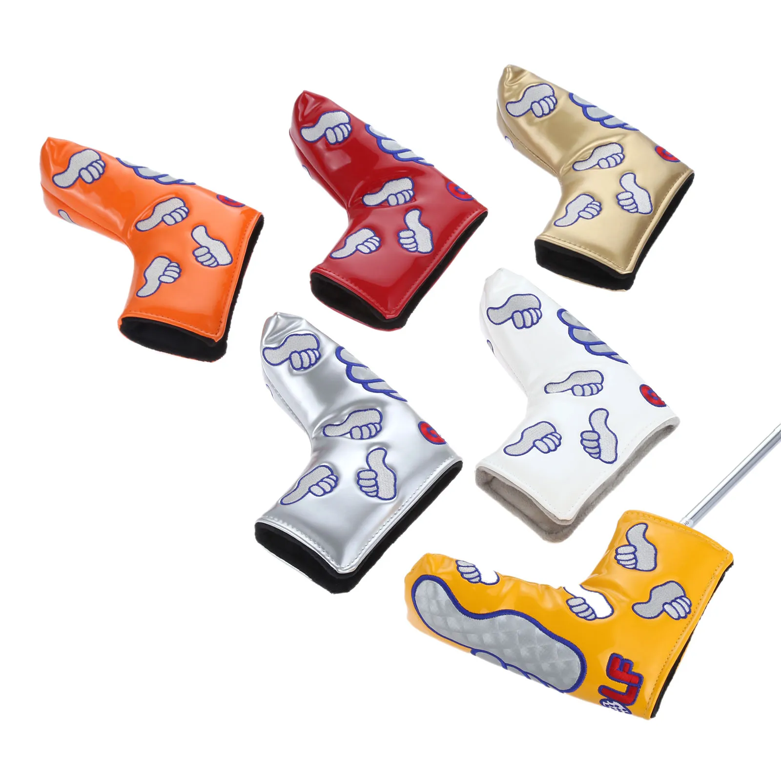 1Pc Great Thumb PU Leather Golf Blade Putter Headcover Golf Clubs Head