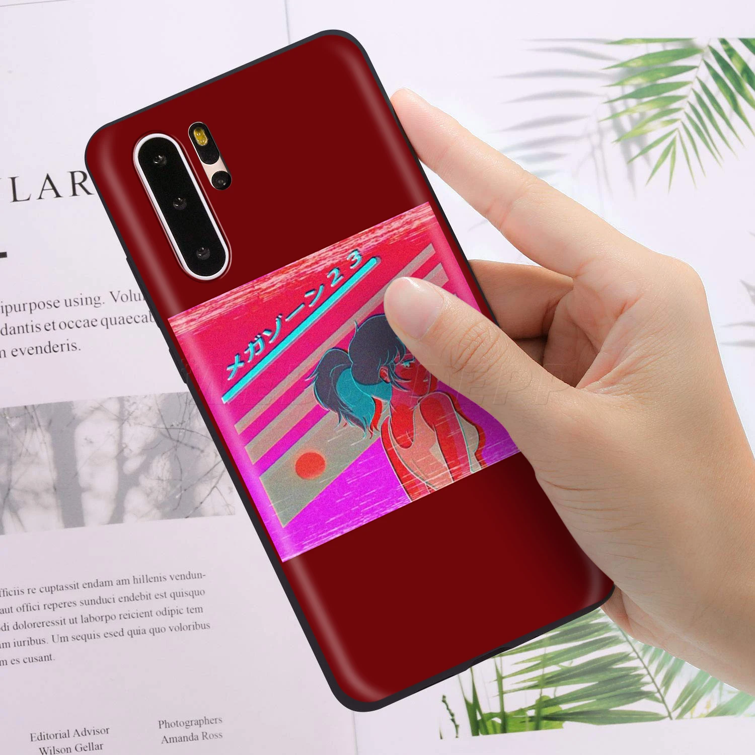 Webbedepp грустный аниме Vaporwave эстетический чехол для Huawei P8 P9 P10 P20 P30 Lite Pro P Smart Z 2019
