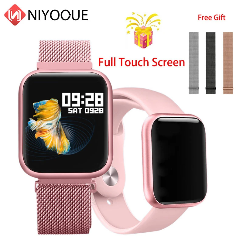 

P80 Smart Watch Full Touch Screen Ip68 Waterproof Smart Watch For Iphone Xiaomi Phone Heart Rate Monitoring Women Men Fashion
