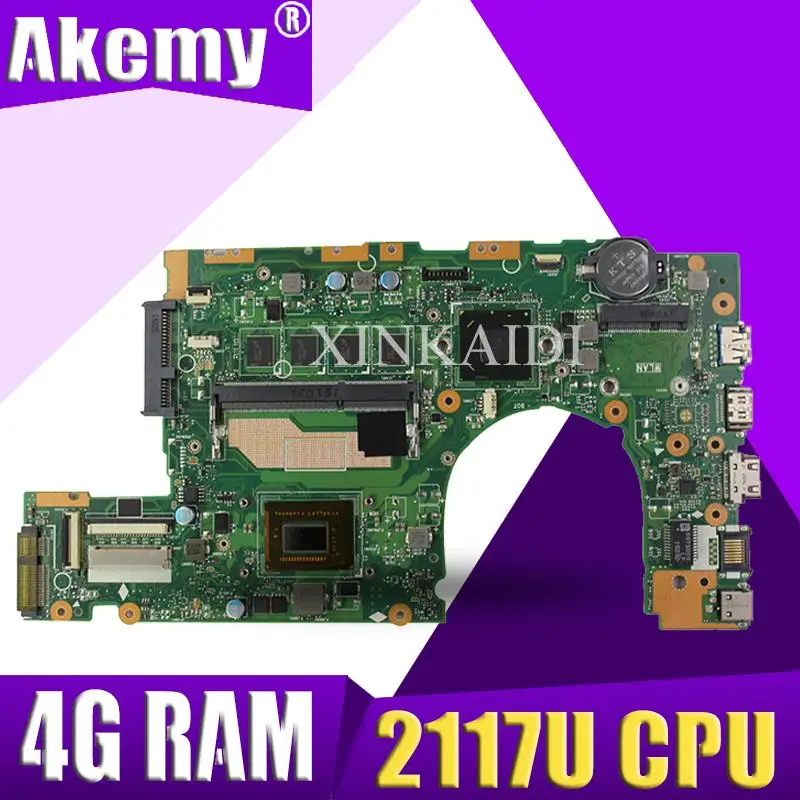 Материнская плата Akemy S400CA для ноутбука ASUS S500CA S400C S500C S400 S500 протестированная