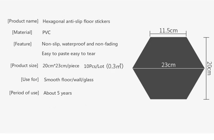 10 шт./партия, современные шестиугольные утолщенные водонепроницаемые самоклеющиеся обои для гостиной, наклейки на пол, противоскользящие для ванной, кухни