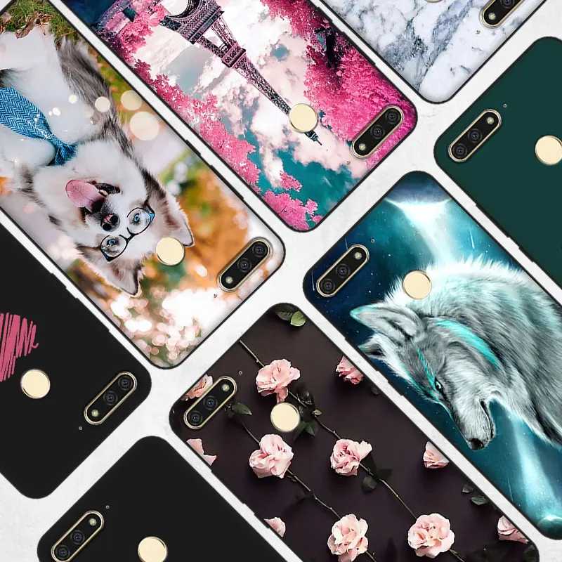 Мягкий ТПУ чехол для Huawei P Smart Z 2019 силиконовый Y7 Prime 2018 задняя крышка Y9 матовый