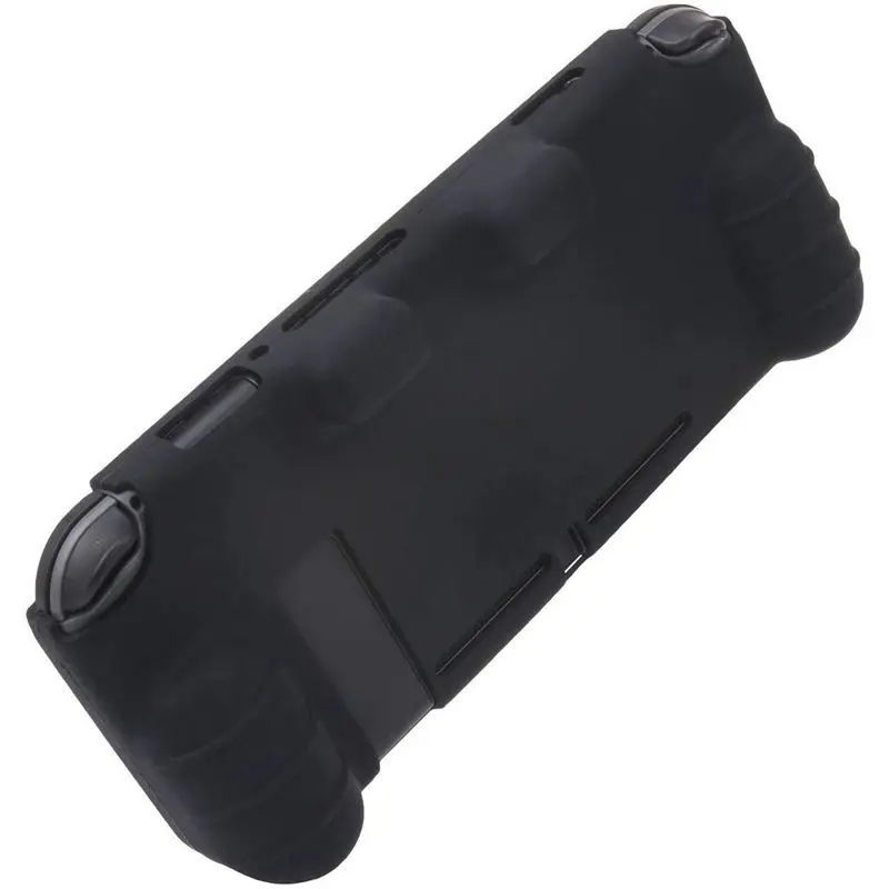 ABKT-Шипованный силиконовый чехол кожи для контроллера Switch Pro(черный) с Pro thumb grips