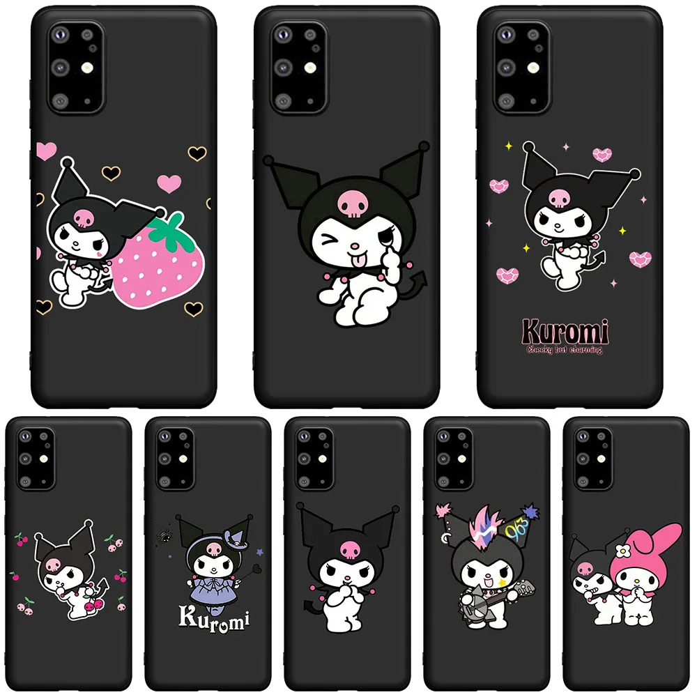 Японский аниме Kuromi милый мультяшный ТПУ силиконовый чехол для телефона Samsung Galaxy