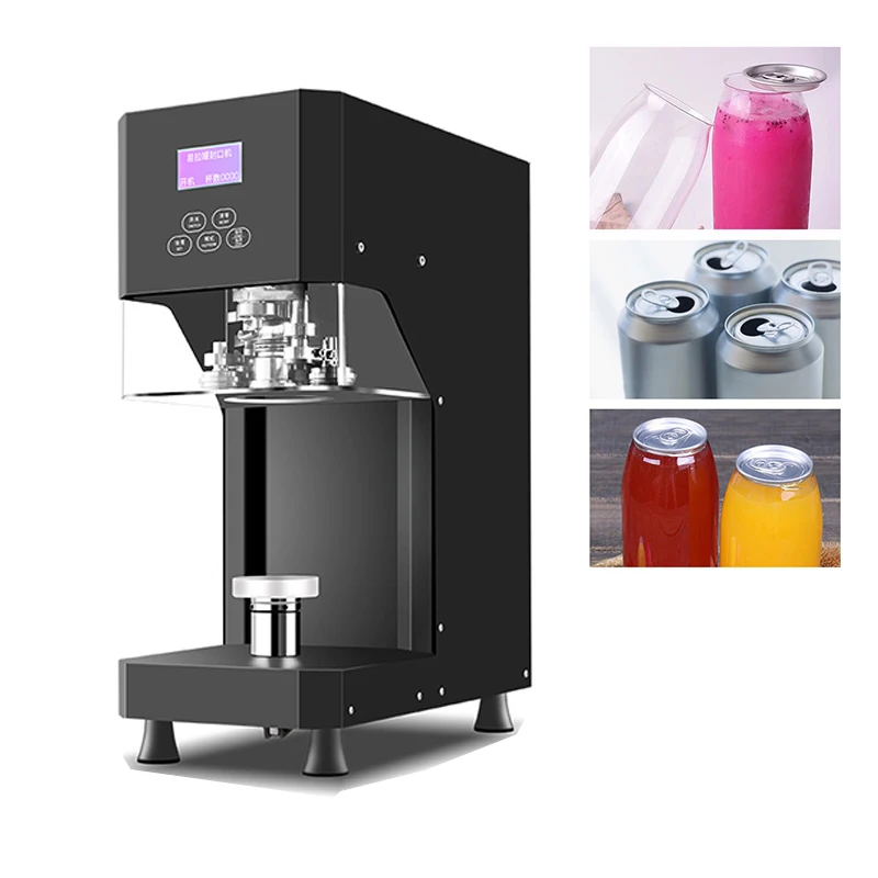 

55mm Diameter Can Sealing Machine Milk Tea Shop Fully Automatic Beverage Sealing Cup Drink Bottle Sealer