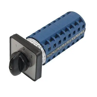 AC 660V 20A 3 позиции 8NO+ 8NC защелкивающийся Вращающийся универсальный переключатель