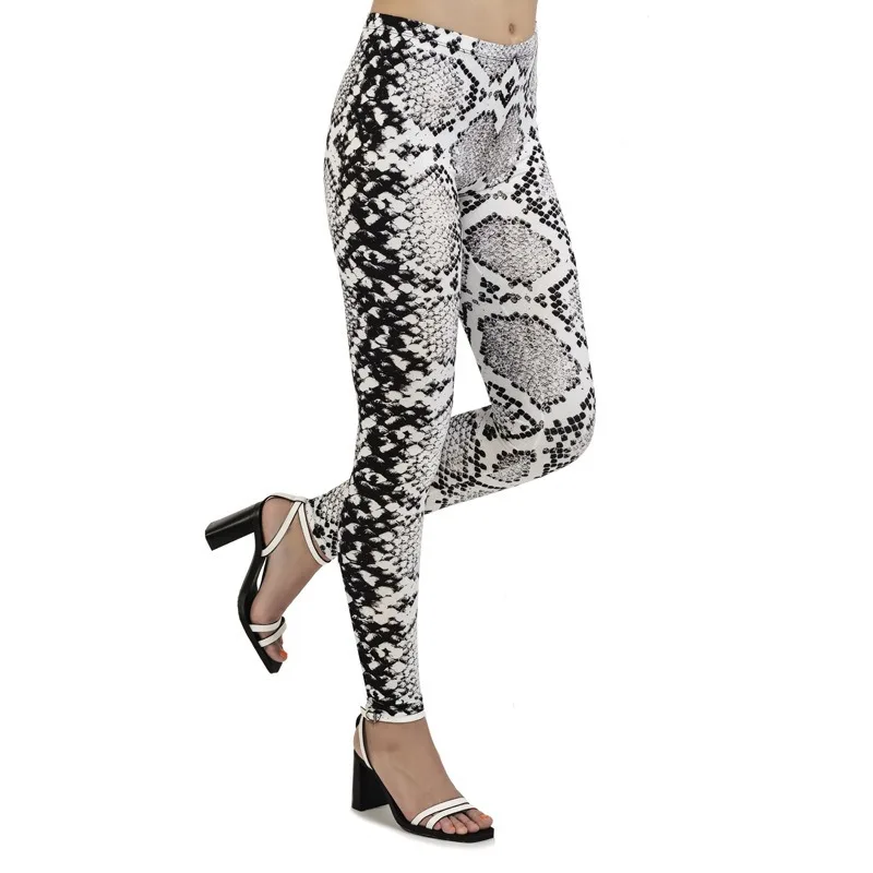 

Leggings Women Fashion Sexy Snakeskin Fitness Pants Women Outdoor Sport Running Leggings 3D Print Hip-lifting Leggings