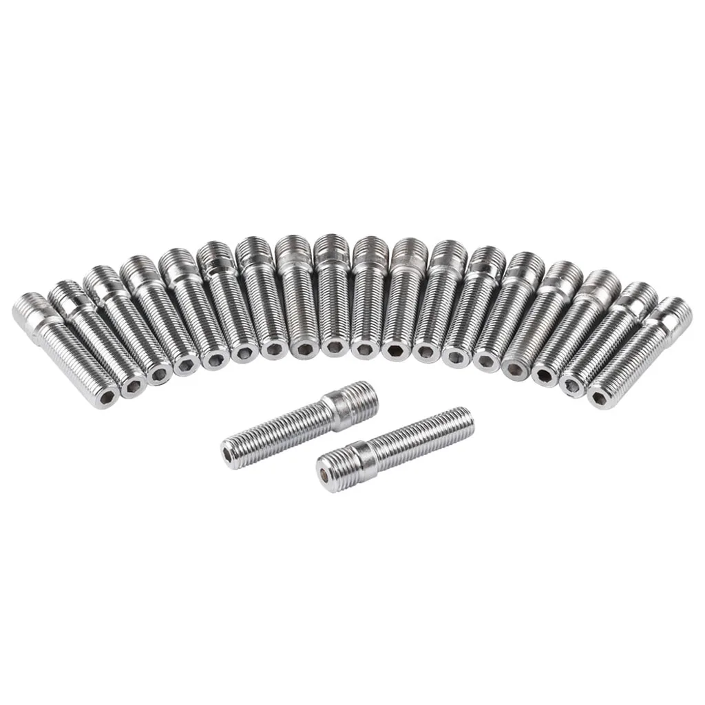 

20 Pieces 58mm Extended Wheels Stud Conversion 14x1.25 to 12x1.5 Screw Adapter