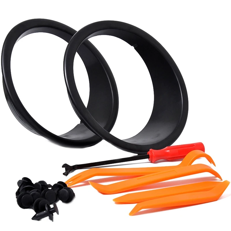 1 пара фары переднего света накладка ABS Bezels для Jeep Wrangler JK 2007- автомобильные аксессуары