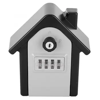 

Key Box Aluminium Alloy Double Password Key Lock Wall-mounted Safe Storage Box smart door lock