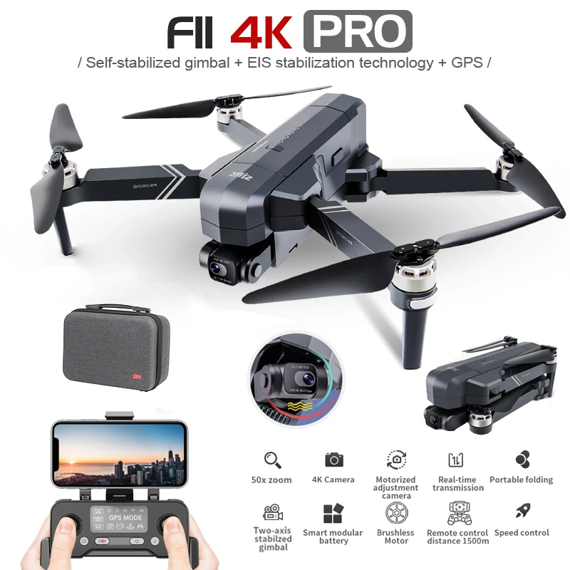 Permalink to SJRC F11 4K Pro 5G WIFI 1.2KM FPV GPS With 4K HD Camera 2-Axis Gimbal Brushless Foldable RC Drone Quadcopter RTF VS SG906 PRO 2
