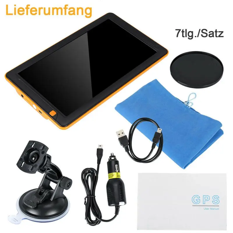 Suitable in Europe Map 9 Inch High Quality Multi function Touchscreen Truck Car Navigation Device Europe Map