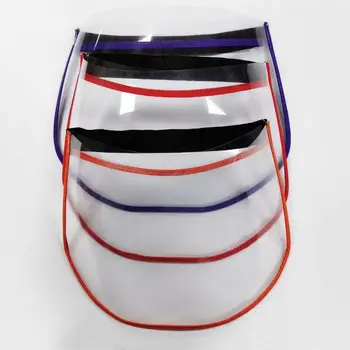 

Reusable Ultra-light PET Anti-Saliva Splash Anti-fog Transparent Clear Cap Face Masks Full Face Protective Shield Dropshipping