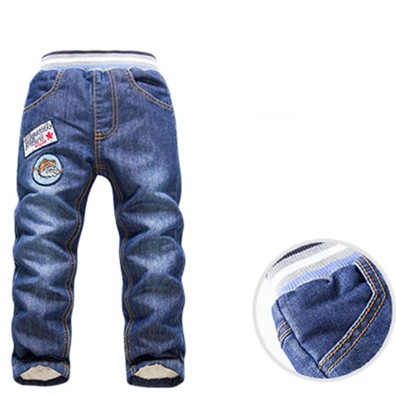 Winter Children's Pants High quality thick winter warm cashmere Kids Baby Elastic Pants Boys Children's Trousers Children Jeans