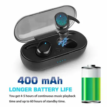 

Bluetooth 5.0 Earphone Mini Binaural Wireless Headset Tws Waterproof Control Earphone Earbuds Headset For Redmi Note 7