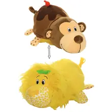 Мягкая игрушка Вывернушка 1Тoy Лев Мартышка 40 см плюшевая кукла