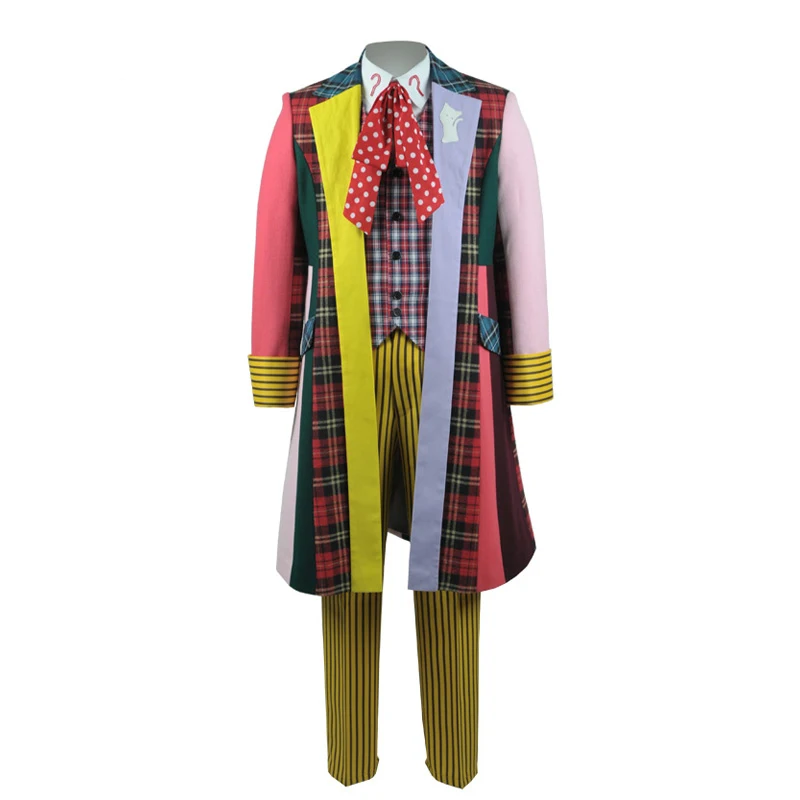 CosDaddy, Доктор Кто, шестая доктор, карнавальный костюм, 6-й Цветной полосатый костюм, полный комплект одежды