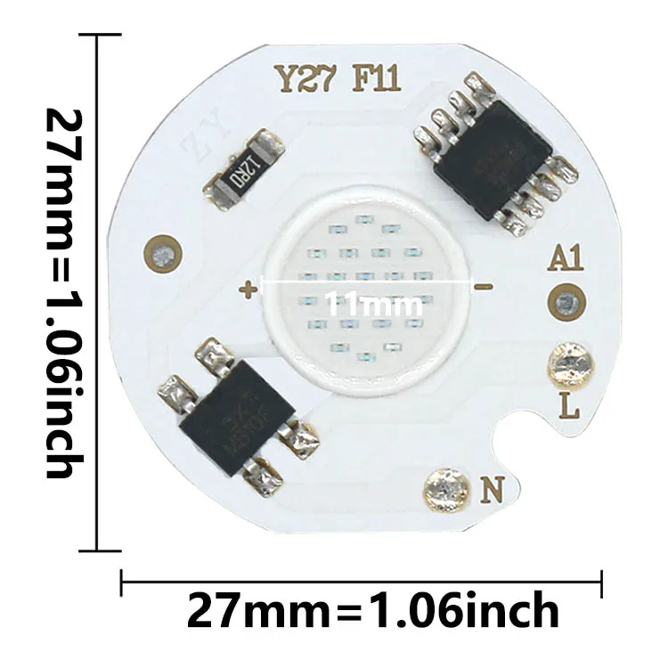3W 5W 7W 9W AC 220V LED COB LED Chip Lamp Matrix Smart IC NO Need Driver For Flood Light Spotlight Projector Light Bulb Beads