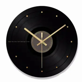 

Black Silent Clock Living Room Simple Modern Wall Clock Studio Store Creative Fashion Personality Decorative Table Wall Clocks