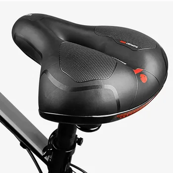 

High Quality Bicycle Cycling Big Bum Saddle Seat Road MTB Bike Wide Soft Pad Comfort Cushion Thicken Bicycle Saddle