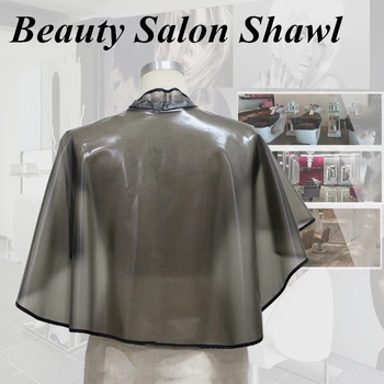 

Hair Salon Professional Hot Dyeing Shawl Beauty Baber Shop PVC Shawl Hairdressing Cloth Waterproof Shawl Tools G1023