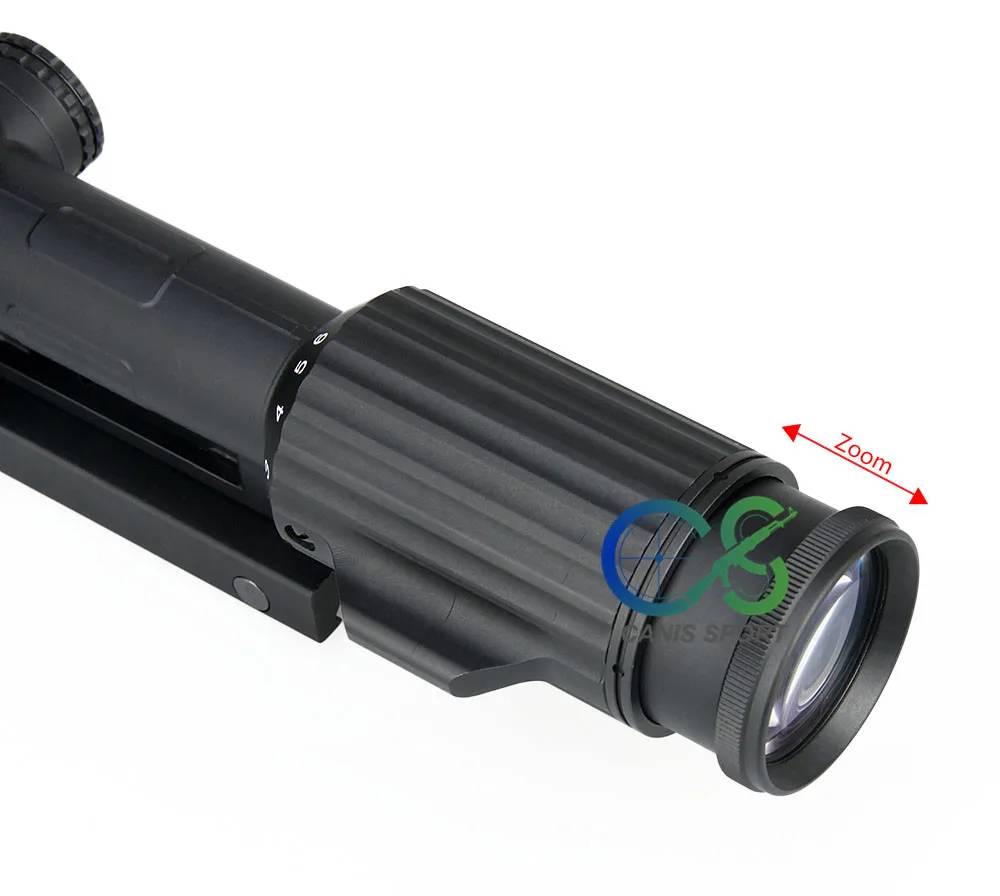 Cruz Concêntrico Rifle Caça Riflescope Mira Óptica Tática Iluminado r & g Sniper Escopo Gs1-0340 Ffp 1-6x24 9 Lunetas Riflescopes