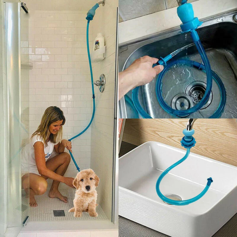 

Pet Rinser Universal Connector Dog Washing Silicone Tube Shower Sprinkler