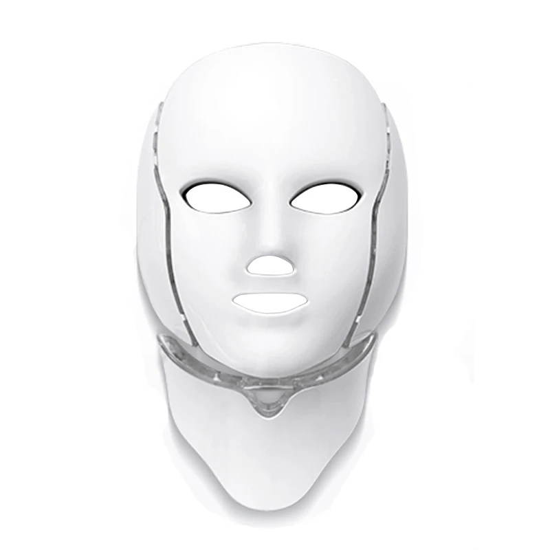 

7 Colors Light Led Facial Mask With Neck Skin Rejuvenation Face Care Treatment Beauty Anti Acne Therapy Whitening Instrument Eu