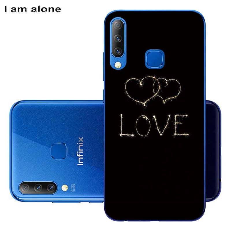 Чехлы для телефонов I am alone для Infinix Hot S4 X626 6,2 дюймов мягкие сумки из ТПУ с милым рисунком для Infinix Hot S4 X626