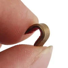 5 pçs arco de tiro com arco cordas fivela bronze clipe conjunto cobre nocking ponto arco corda posição ferramenta caça acessórios