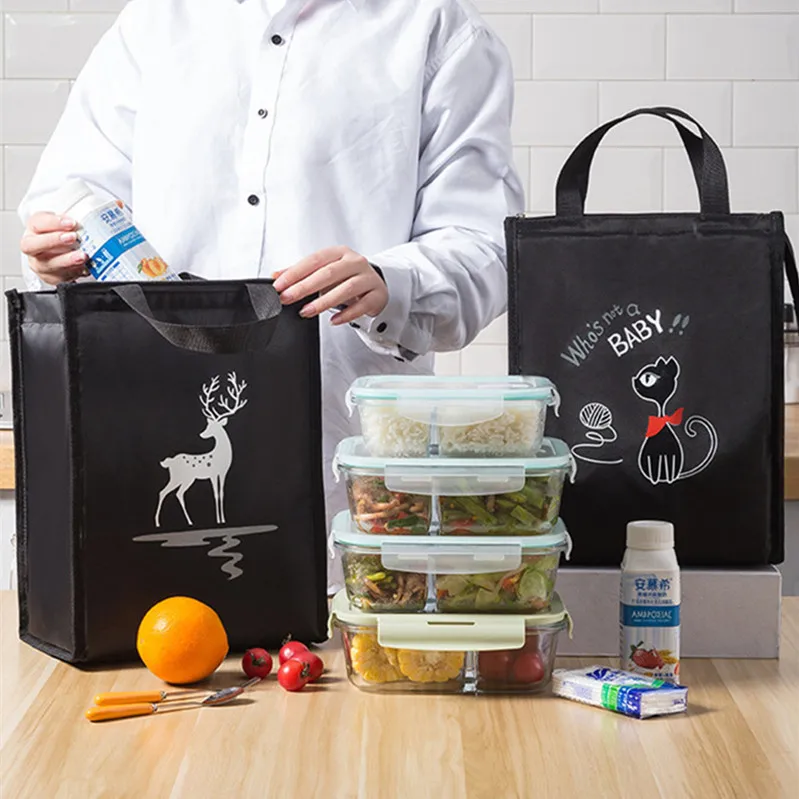 Fiambrera de oficina personalizada para niños, bolsas térmicas impermeables para aperitivos, frutas y verduras, organizador de alimentos para Picnic