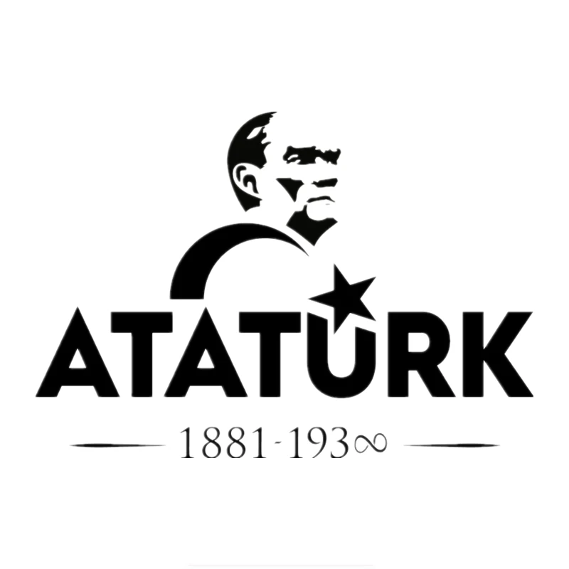 

Personality Sturkey Mustafa Kemal Ataturk Car Sticker Styling Fuuny Bumper Window Windshield Cover Scratches Accessories PVC