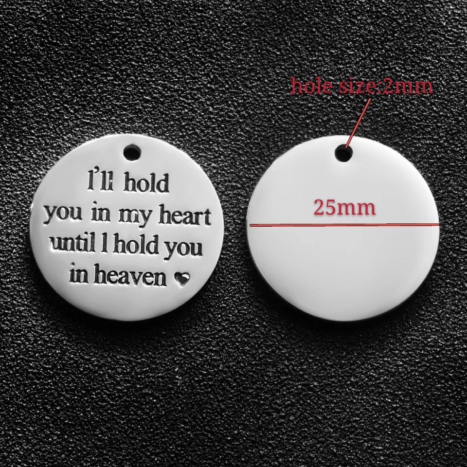 15 шт./лот новая мода я буду держать вас в своем сердце пока не на небесах подвески