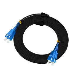 492FT армированный кабель для наружной прокладки 150 метров SC-SC дуплексный 9/125 OS1 одномодовый волоконно-оптический кабель патч-корд Перемычка SC