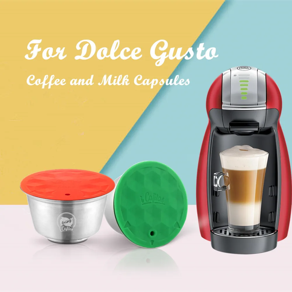 Фильтр чашка для кофе iCafilas многоразовый фильтр из нержавеющей стали Dolce Gusto Crema