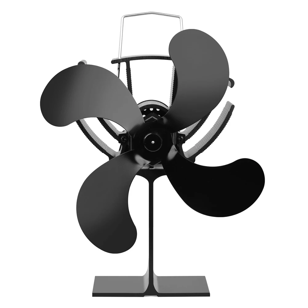

4 Blade Mini Eco-friendly Silent Durable Fan Home Fireplace Heat Powered Stove