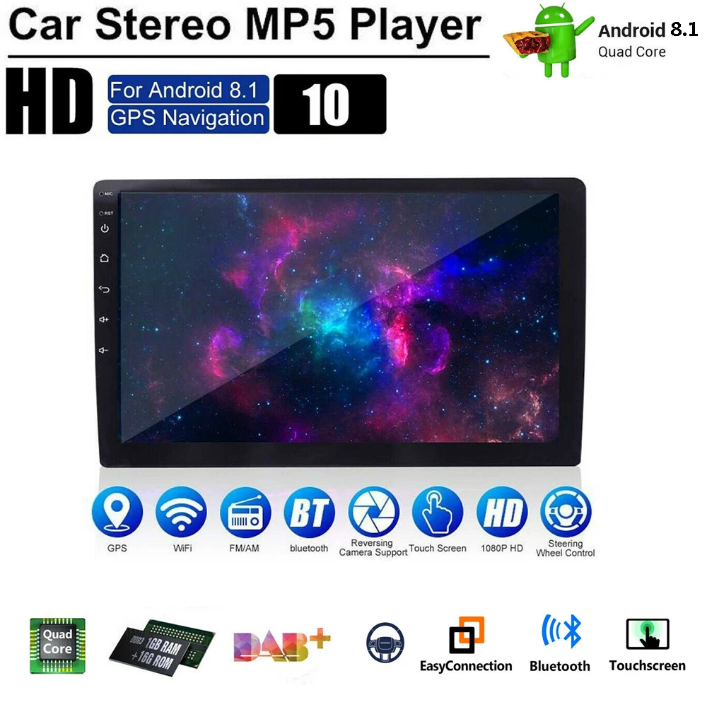 

Android 8.1WiFi GPS Navigation 7 Inch HD 2Din Wifi 3G 4G Car Stereo Bluetooth MP5 Player FM Radio Usb Car Accessories