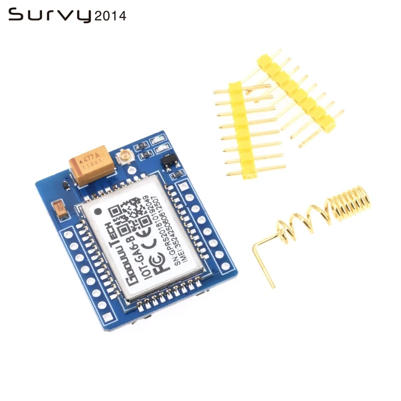 A6 Мини GSM/GPRS разработка четырехдиапазонная плата SMS Аудио 5 в замена SIM800L diy
