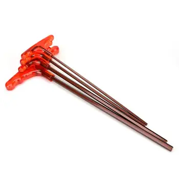 

6pcs/set Steel Allen Key Hexagon T-handle Spanner Durable Non-slip Wrenches Vehicle Auto Mechanical Maintenance Tool