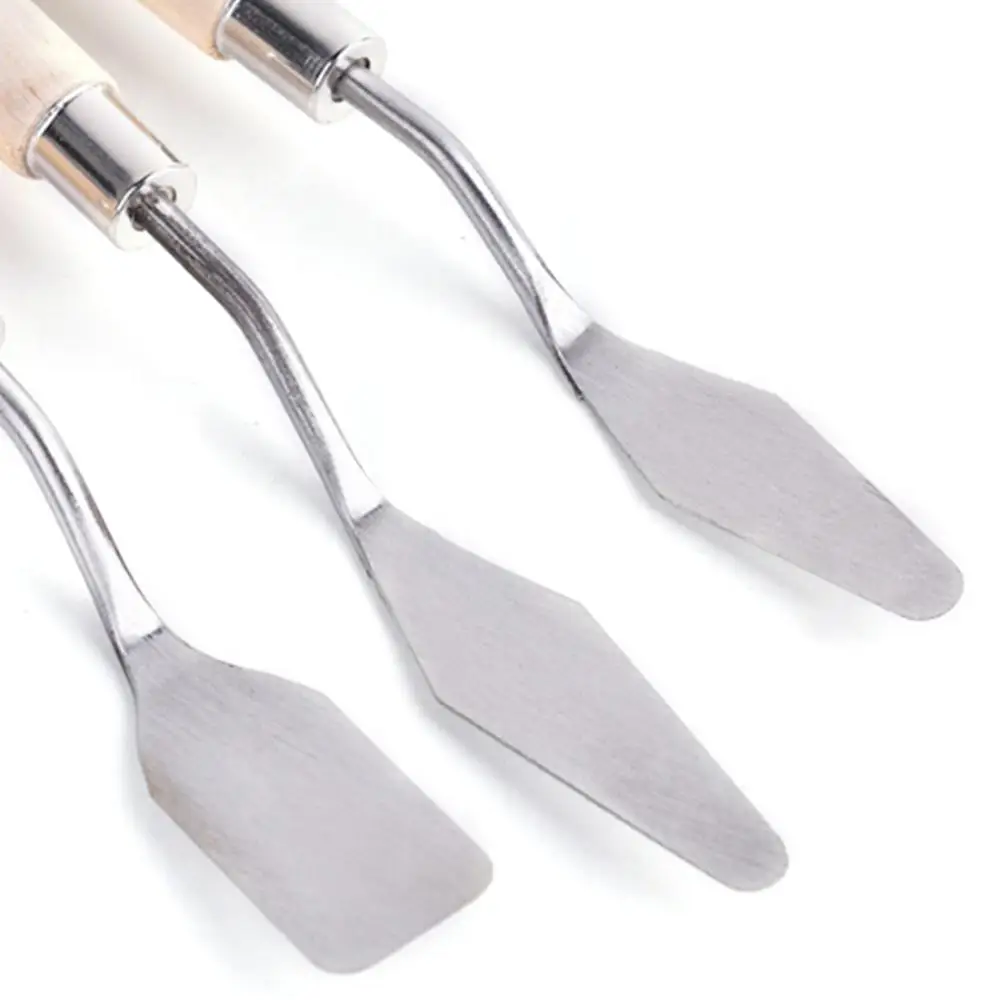 

3Pcs/set Painting Palette Knife Spatula Art knife Art spatula set Mixing Paint Stainless Steel