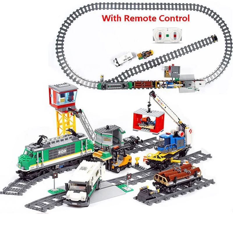 lego city passenger rc train toy construction set