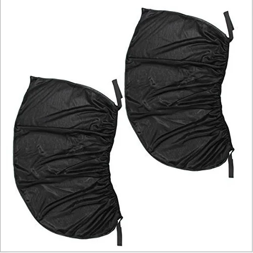 

2Pcs Car Kids Sun Shade Shield Socks Rear Side Window Square UV Cover stretchable Mesh Car Sun Shade